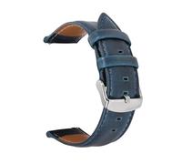 HMFANG 22 Mm 20 Mm 18 Mm Bracelet De Montre À Dégagement Rapide Bracelet De Montre Noir Rouge Marron For Hommes Femmes Compatible Avec Fossile(Blue,18mm)