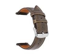 HMFANG 22 Mm 20 Mm 18 Mm Bracelet De Montre À Dégagement Rapide Bracelet De Montre Noir Rouge Marron For Hommes Femmes Compatible Avec Fossile(Dark Green,22mm)