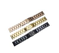 HMFang Bande de montre Bande en acier inoxydable Montre Bracelet Bracelet en métal 14mm 16mm 18mm 19mm 20mm 21mm 22mm 23mm 23mm 26mm 2 8mm Largeur de la taille(Gold,26mm)