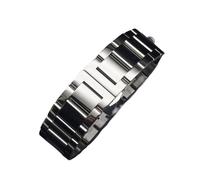 HMFang Bande de montre Bande en acier inoxydable Montre Bracelet Bracelet en métal 14mm 16mm 18mm 19mm 20mm 21mm 22mm 23mm 23mm 26mm 2 8mm Largeur de la taille(Silver,19mm)