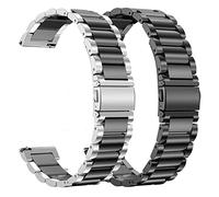 HMFang Bandes en acier inoxydable Compatible With Garmin Forerunner 55 245 645m S40 S12 S42 Bandes de montre Smart(Package 5,For Approach S12)