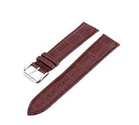 HMFang Bracelet De Montre En Cuir Véritable 10 12 13 14 15 16 17 18 Mm 19 Mm 20 Mm 21 Mm 22 Mm 23 24 Mm Avec Broches(Coffee,21mm)