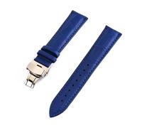 HMFANG Bracelet De Montre En Cuir Véritable Motif Crocodile 12 Mm, 13 Mm, 14 Mm, 15 Mm, 16 Mm, 17 Mm, 18 Mm, 19 Mm, 20 Mm, 21 Mm, 22 Mm, 24 Mm, For Femmes Et Hommes(LIGHT BLUE,15mm)