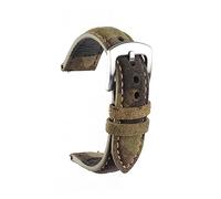 HMFANG Bracelet de montre en daim fait main vintage 18 mm, 19 mm, 20 mm, 22 mm, gris marron, 22mm, Acétate, Pas de gemme