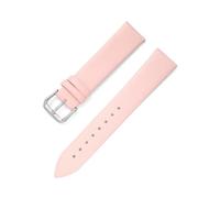 HMFANG Bracelet De Montre Ultra Doux Et Fin En Cuir Véritable De 8 Mm, 10, 12, 13, 14, 15, 16, 17, 18, 19, 20 Mm, 21, 22 Mm(Pink,21mm)