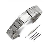 HMFANG Bracelet en acier inoxydable 17 mm 20 mm Compatible avec les bracelets de montre Daytona Série Arc Mouth, 17mm