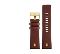 HMFang Bracelet en cuir de vachette, compatible avec Diesel DZ4323, DZ1657, DZ4318, DZ7312, DZ7257 - Bracelet de montre pour homme - 24 mm, 26 mm, 28 mm, 30 mm - Olive Flak, 22 mm