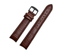 HMFang Bracelet en cuir véritable à extrémité incurvée, compatible avec Citizen BL9002-37 05A BT0001-12E 01A, 20 mm, 21 mm, 22 mm.(Brown black pin,20mm)