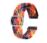 HMFang Bracelets De Montre En Nylon Extensible, 18mm, 19mm, 20mm, 22mm, Ceinture De Remplacement For Montre Intelligente Avec Barre À Ressort À Dégagement Rapide(Rainbow-A,18mm)