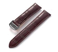 HMFANG Compatible Avec Cartier London Solo Key Bracelet En Cuir Boucle Déployante Rouge Bleu Gris Vert Marron Bracelet De Montre En Cuir Accessoires, 15