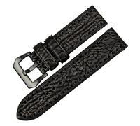 HMFANG Nouveaux Accessoires De Montre 20 22 24 26mm Bracelets De Montre en Cuir De Vache Italien Bracelet De Montre Marron Compatible avec Le Bracelet De Montre Fossil(Black B_20mm)