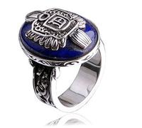 HmgSea the vampire diaries damon salvatore stefan d ring with blue bague lapis green 9
