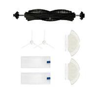 HMHAM Pièces de rechange compatibles avec aspirateur robot Tefal Rowenta X-Plorer Serie 75 RG7687 RR7684WH, 1 brosse principale, 2 brosses latérales, 2 filtres, 2 tampons de serpillère