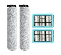 HMHAMA Brosse rouleau de rechange HEPA pour aspirateur Bissell Crosswave HF2/3845N/3831, 2 brosses à roulettes, 2 filtres HEPA