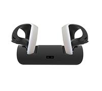 HMHAMA Station de charge double VR pour contrôleur PS VR2, support de charge avec indicateurs lumineux LED (noir)
