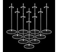 HMIEPRS 10 Pièces 25 cm Support de Présentoir de Poupée en Acrylique, Support de PréSentation de Poupées Réglable, Transparent Accessoires pour Poupée Barbie pour 11 to 13 In / 28 to 33 cm Poupée
