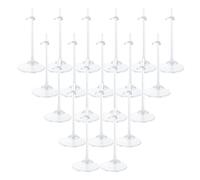 HMIEPRS 20 Pièces Support de Présentoir de Poupée en Plastique, Présentoir pour poupées Supports de Présentation Réglable Vêtements Accessoires pour 11-13 In/28-33 cm Poupée Barbie Enfant
