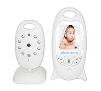 HMILYDYK Caméra de surveillance de bébé sans fil avec écran LCD 2 pouces Mode VOX Bébé berceuse vision nocturne surveillance de la température 2 voies pour la sécurité des bébés