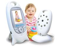 HMILYDYK Moniteur vidéo sans fil pour bébé avec caméra de vision nocturne Écran LCD 2.0 pouces, système audio bidirectionnel, capteur de température et longue portée de transmission