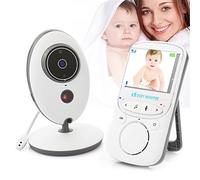 HMILYDYK Moniteur vidéo sans fil pour bébé avec caméra numérique écran LCD 2,4 pouces, surveillance de la température de vision nocturne et système de communication bidirectionnelle