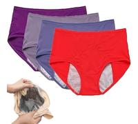 HMLSYZX Culotte Anti Fuite Grande Taille, Culottes Confortables Taille Haute étanches, sous-vêtements d'incontinence pour Femmes, Coton Doux Et Confortable