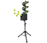 HMLSYZX Machine À Lancer des Balles de Tennis, Machine de Tennis avec Télécommande et Distributeur Automatique de balles pour Débutants, Enfants, Enseignement et Entraînement du Tennis