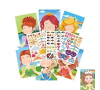 HMLTD Livre D'autocollants Tout-Petits Réutilisable,Livres D'autocollants Réutilisables Princesse Dinosaure d'animal,Autocollants Bande Dessinée Jouets Éducatifs Les Garçons Et Les Filles en Bas Âge