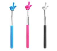 HMLZSJ Lot de 3 pointeurs télescopiques extensibles pour salle de classe - Pointeur de doigt rétractable - Mini pointeur de salle de classe pour enseignant d'école primaire et maternelle
