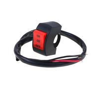 HMNMXQ Interrupteur Vitre Électrique Interrupteur Phare 22 Mm pour Éclairage Général Bouton À Trois Lignes pour Guidon Moto Utilisable comme Marche arrêt
