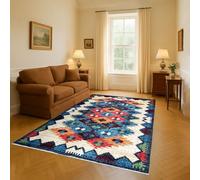 HMO HOME MY OWN Tapis de cuisine ou de salle de bain, antidérapant, mélange de coton, lavable, léger, tapis doux, disponible en différentes tailles et décors, dimensions : 58 x 110 cm