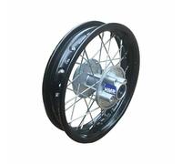 HMParts Jante en acier 14" arrière noire compatible avec presque tous les modèles avec axe de 12 mm Dirt Bike, Pit Bike, XMOTOS, MotoCross (noire)