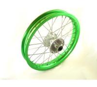 HMParts Pit/Dirt Bike/Cross - Alu Jantes Anodisé 16 Arrière Vert