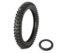 HMParts Pneu 2.50-14 profil croisé avec chambre à air pour Pitbike Dirtbike