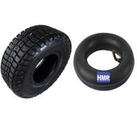 HMParts Pneu + Chambres à Air 9 x 3.50-4 Mini Quad Chariot 2-Takt Tondeuse avec Siège