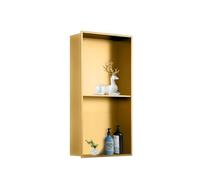 HMRGLMIE Niche de douche encastrée étanche, niche de douche, niche de douche sans carrelage, étagère de bain en acier inoxydable, niche de douche encastrée, étagère de salle de bain for shampoing, sav