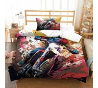 HMRKOEPGX Moto Tout-Terrain 3D Sets Housse De Couette en Microfibre MotorCroix 2 Pcs Literie Adulte Famille Collection Single(135x200cm)