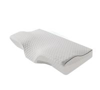 HMRMZBD Oreiller doux à mémoire de forme papillon 1/2 pièces en mousse à mémoire de forme à rebond lent - Oreiller haut et bas à double usage - Oreiller cervical