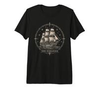 HMS Endeavour Captain Cook Tall Ship Explorer T-Shirt Haut de Gamme