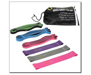Hms Fitness Gu04/Gu06 Pro Bande D'exercice Latex Bleu, Vert, Gris, Rose, Violet