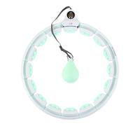 HMS HHW06 Cerceau de fitness réglable avec poids et compteur LCD, points de massage à 360° et balle de gravité, circonférence réglable de 76 à 111,5 cm, entraînement efficace du ventre et de la taille