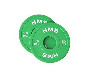 HMS Olympic Bumper Lot de 2 disques de 1 kg Vert CBRS10