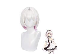 Hms Sirius Cosplay perruque jeu Azur Lane femmes résistant à la chaleur synthétique rose blanc Cosplay perruque Hms Sirius