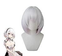 Hms Sirius Perruque Cosplay Game Azur Lane Femme Rose Blanc Résistant à la Chaleur Cheveux Synthétiques Perruque Hms Sirius
