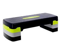 HMS Stepper Crossfit Fitness pour l'aérobic, Les Exercices à Domicile, Le Cardio Training, Stepper réglable (avec Trois Niveaux de réglage en Hauteur), Couleur Vert-Gris, AS002, Longueur 67 cm