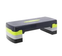 HMS Stepper Crossfit Fitness pour l'aérobic, Les Exercices à Domicile, Le Cardio Training, Stepper réglable (avec Trois Niveaux de réglage en Hauteur), Couleur Vert-Gris, AS002, Longueur 67 cm