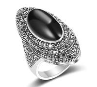 Hmsanase Bagues Bague Bijoux Femme Hommes Bagues De Style Vintage pour Les Femmes 7 T0576