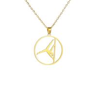 Hmsanase Classique Collier Pendentif Argent Bijoux Hommes Femmes Necklace Artistic Gymnastics Pole Dance Support Action Pendant Necklace G
