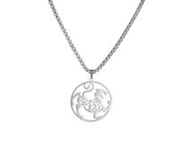 Hmsanase Collier Pendentif Argent Bijoux Hommes Femmes Necklace Collier D’Arts Martiaux De Karaté pour Hommes Femmes Pendentif Engagement
