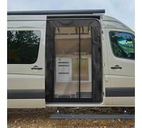 Hmtbet Moustiquaire magnétique pour camionnettes, Moustiquaire pour Porte Arrière De Camionnette, Moustiquaires avec Fermeture Magnétique pour Camping-Car,Caravane,Noir,180 x 133cm