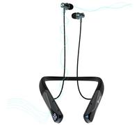 Hmusic H08 Écouteurs sans Fil Tour de Cou avec Retour Voix & Micro, Bluetooth 6.0, Autonomie 35 h, Étanche IPX5, Affichage Charge, Alerte Appel pour Karaoké/Diffusion en Direct/Travail/Sports/Voyage